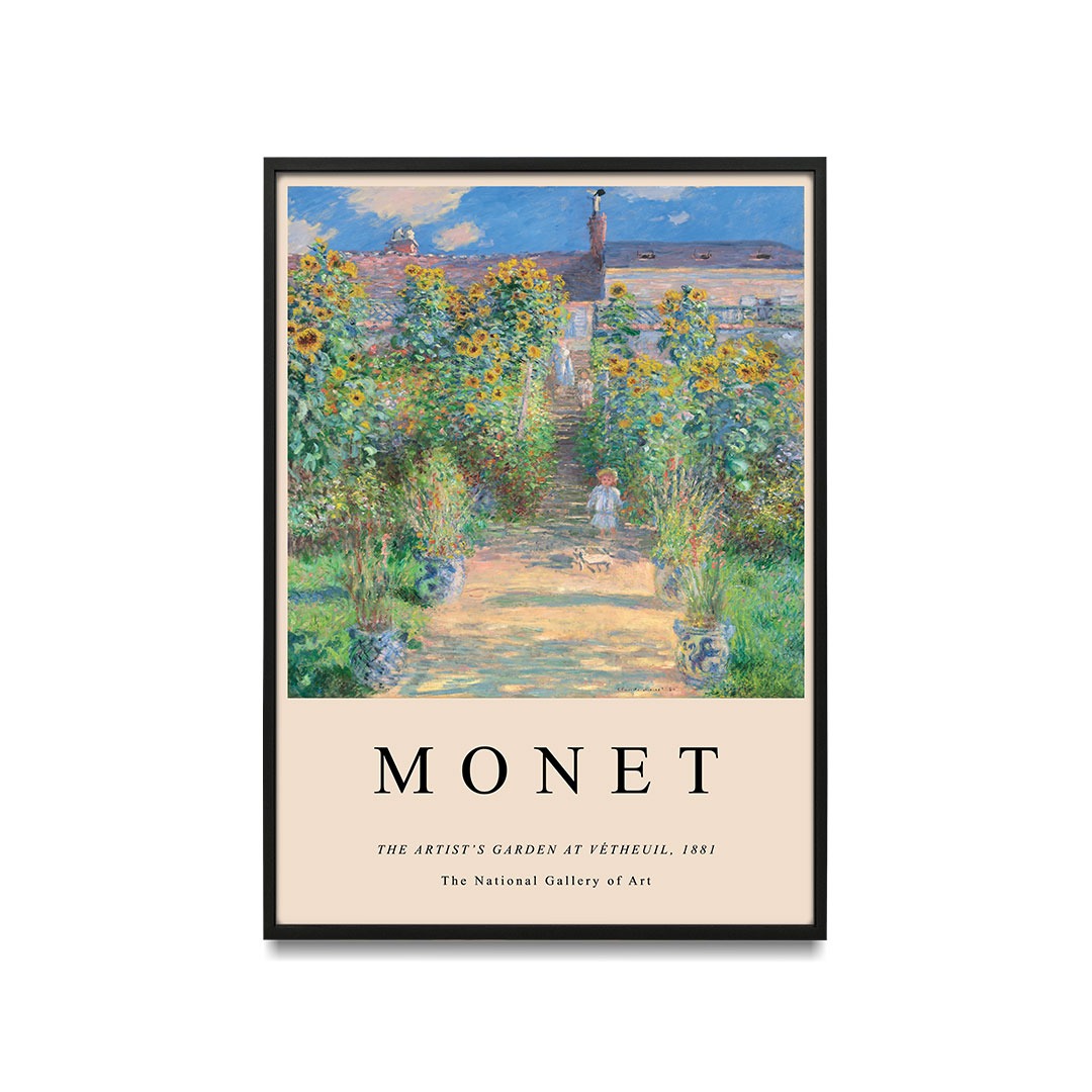 Claude Monet - Monet's garden at Vétheuil