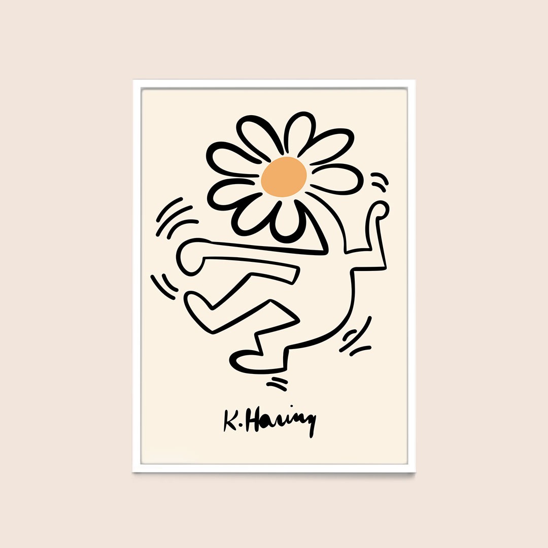 Keith Haring - Flower Head