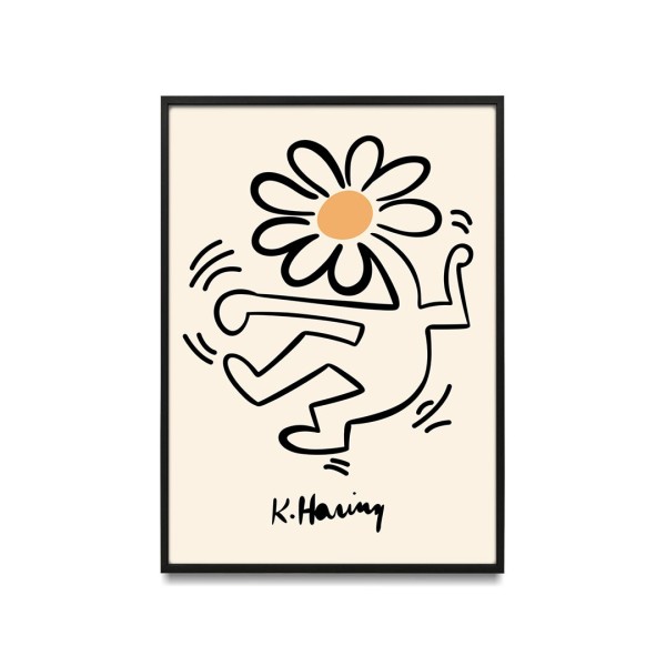 Keith Haring - Flower Head