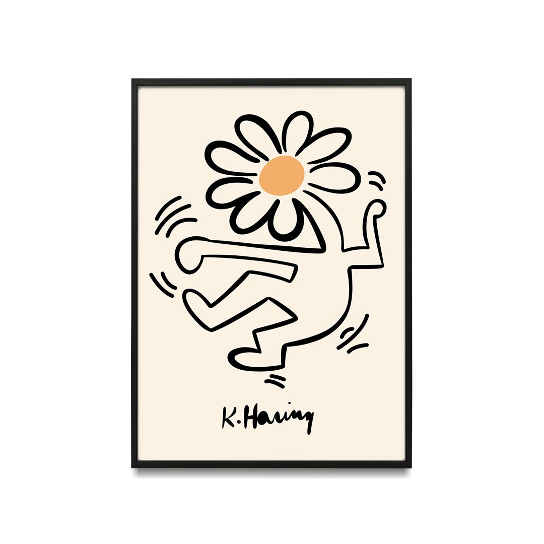 Keith Haring - Flower Head