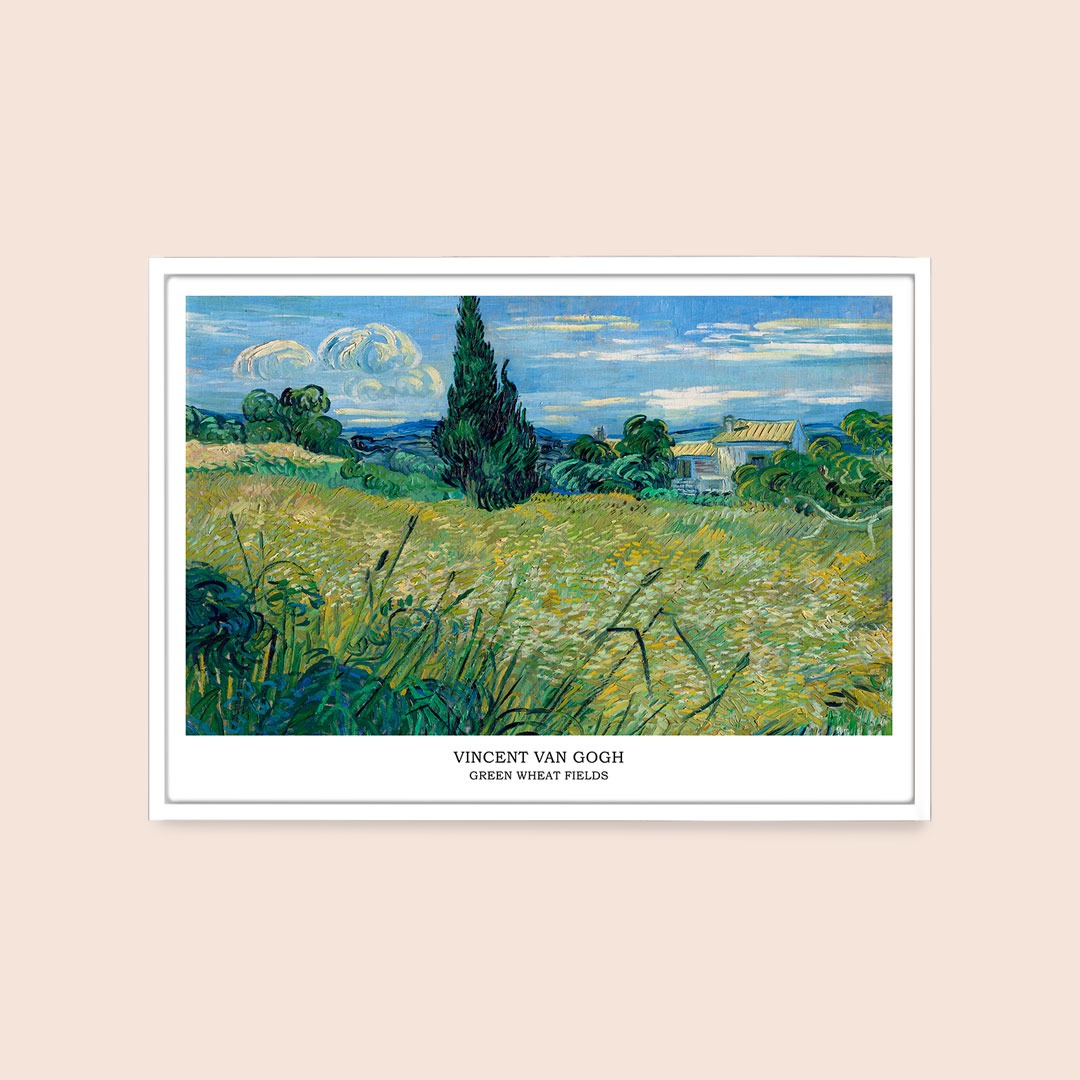 Vincent Van Gogh - Le Champ de blé vert avec cyprès