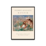 Pierre-Auguste Renoir - Fillette couchée sur l'herbe et Jeune fille arrangeant un bouquet