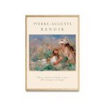 Pierre-Auguste Renoir - Fillette couchée sur l'herbe et Jeune fille arrangeant un bouquet