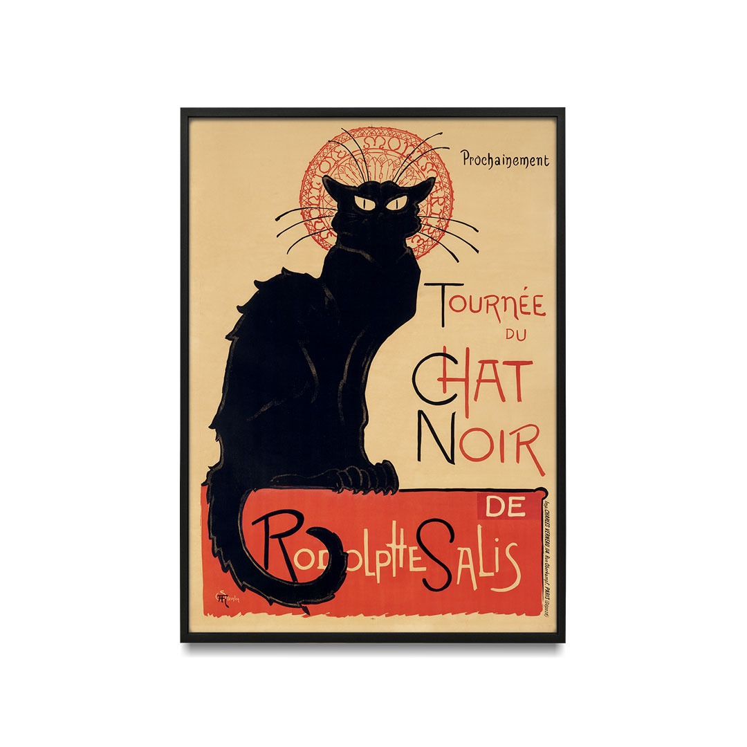 Théophile Alexandre Steinlen - Tournée du Chat noir - 1896 promotion du cabaret parisien Le Chat noir, à Montmartre