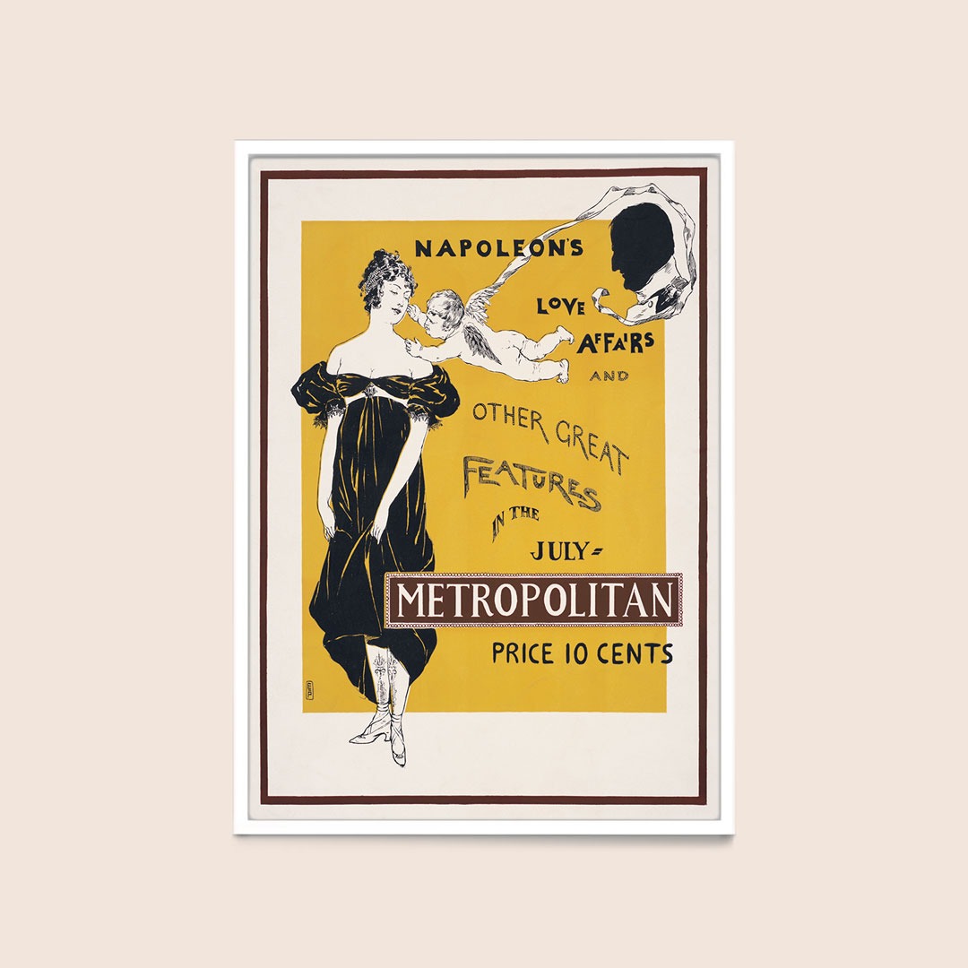 Metropolitan magazine advertising poster for the July, 1896 edition