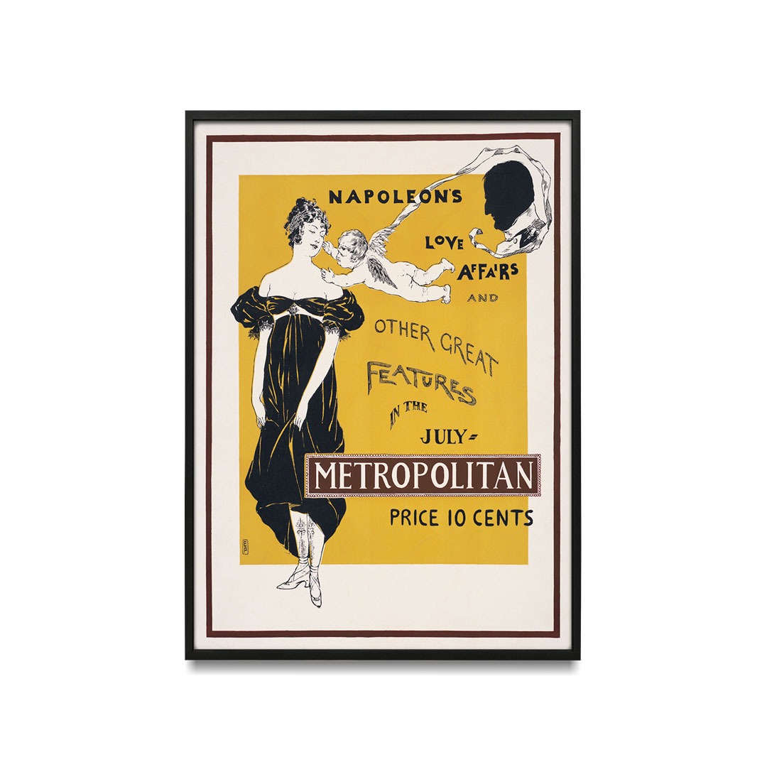 Metropolitan magazine advertising poster for the July, 1896 edition